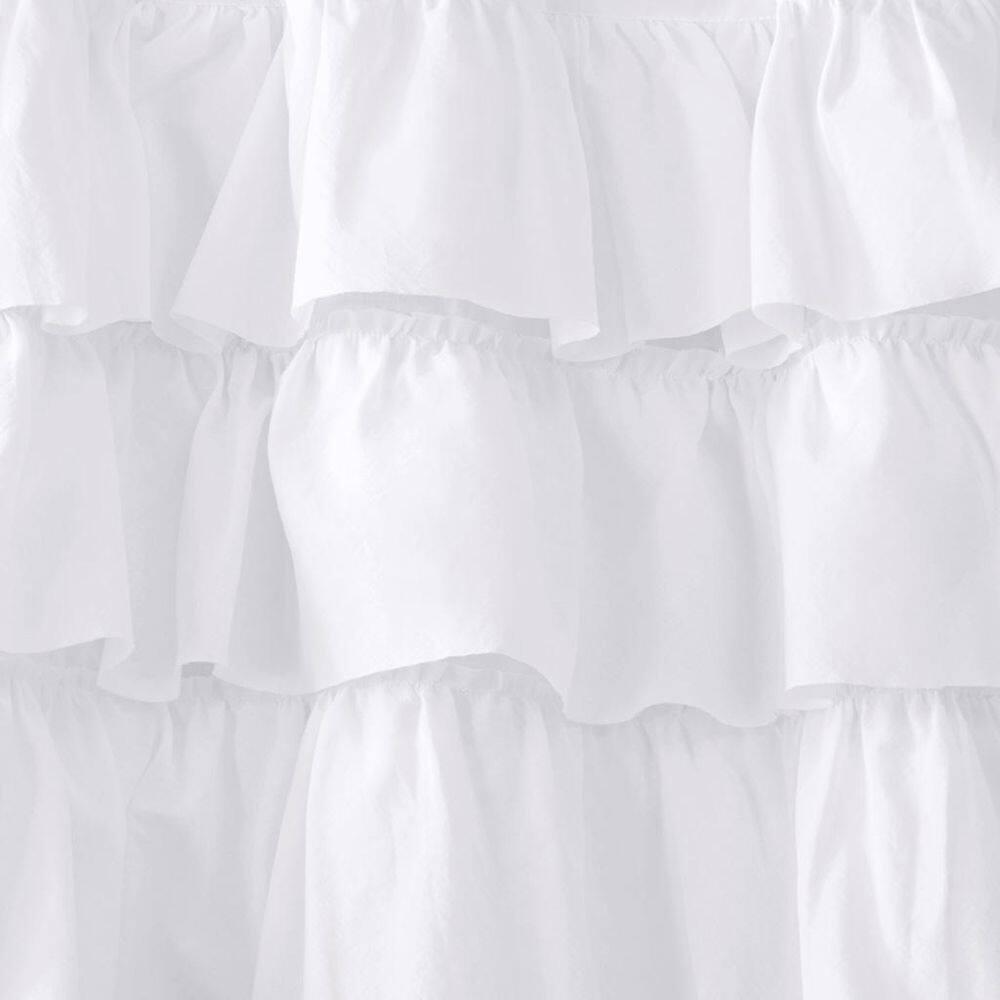 Madison Park Anna Cotton Oversized Ruffle 50" Window Valance