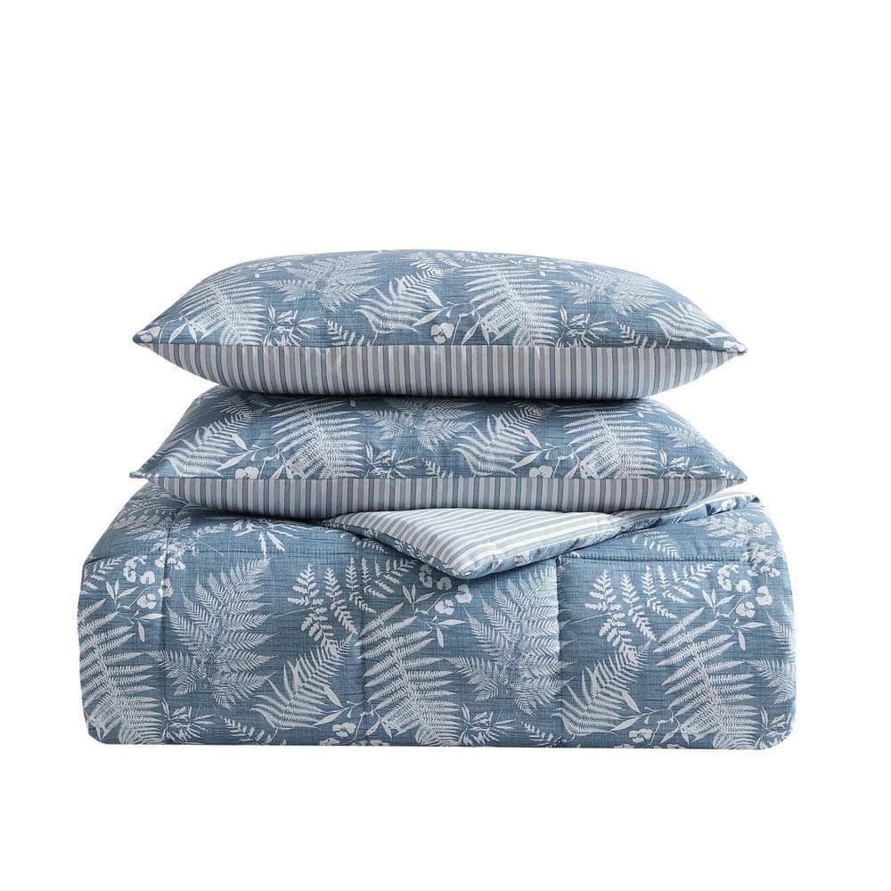 Eddie Bauer Eddie Bauer Fern Garden Blue Reversible Comforter Set