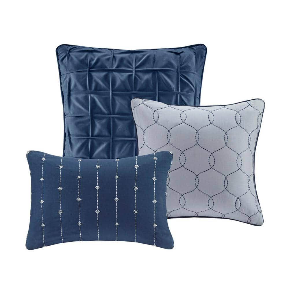 Madison Park Walter 7 Piece Printed Weave Seersucker Comforter Set