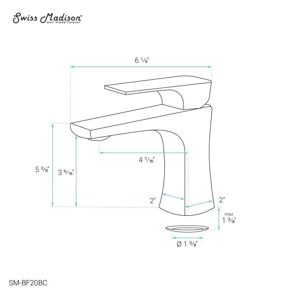 Monaco Single Hole, Single-Handle, Bathroom Faucet