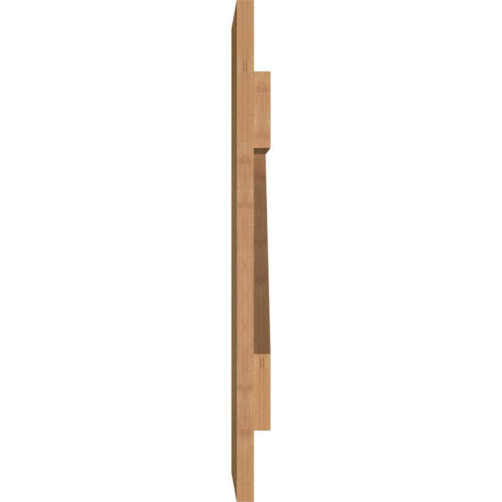 Ekena Millwork TimberCraft 5 3/8" Boards Joined Board-n-Batten Shutters w/Z-Bar, Western Red Cedar (Per Pair) (Set of 2)