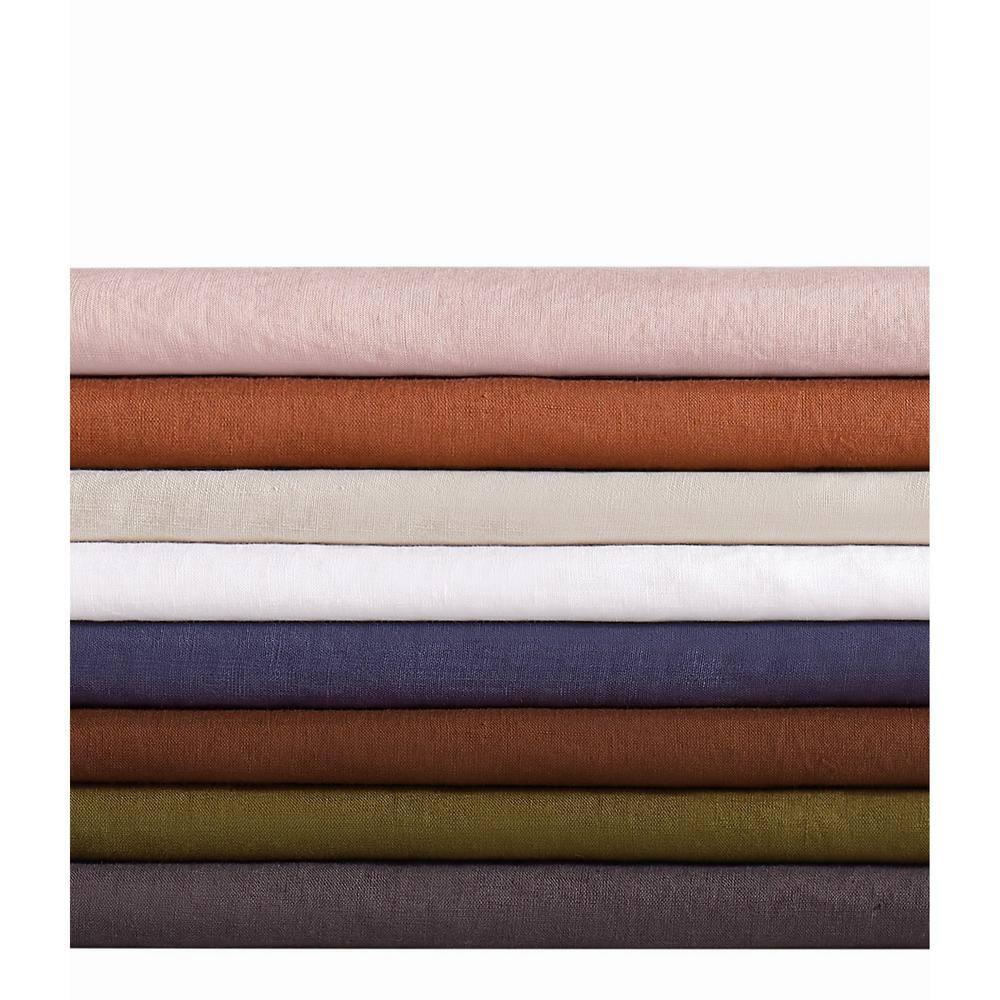 Flax Linen Rust Full/Queen Duvet Set