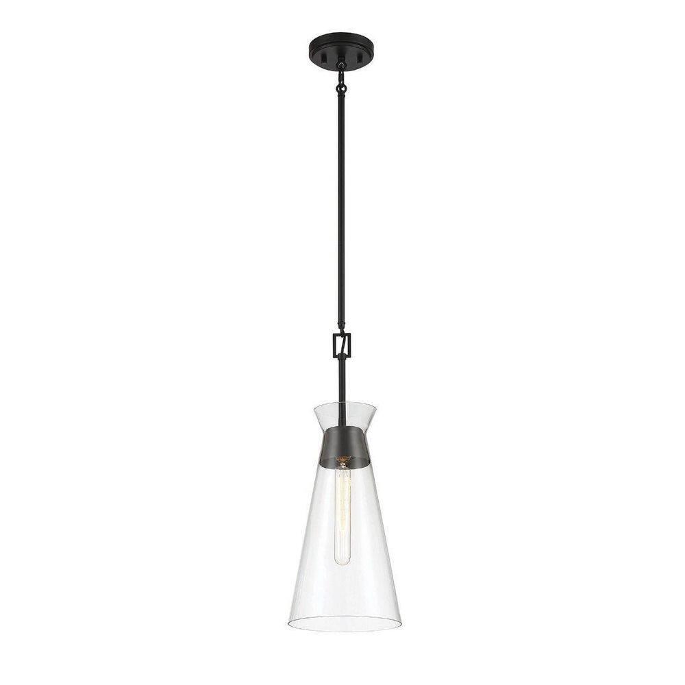Savoy House Lakewood 1 - Light Pendant ,  Matte Black