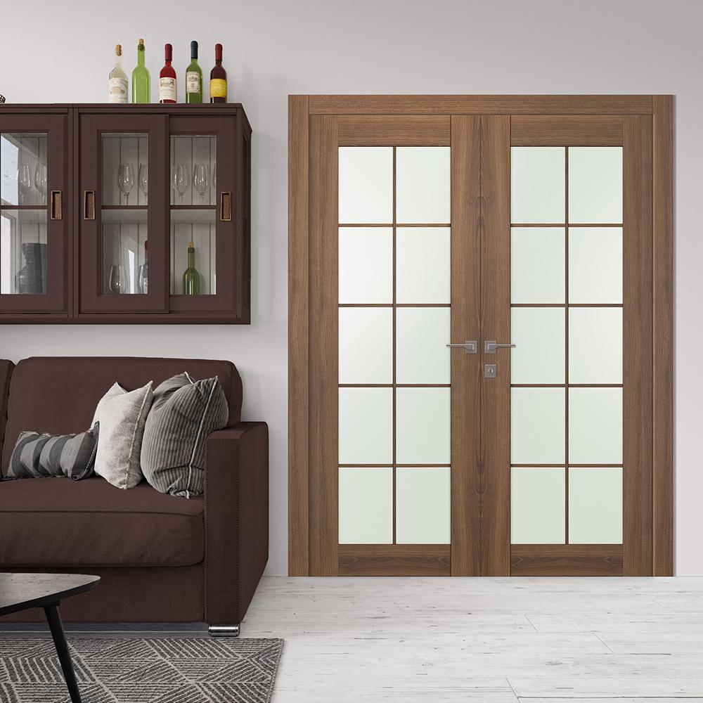 Belldinni Avon 10 Lite Solid + Manufactured Wood Paneled French Doors