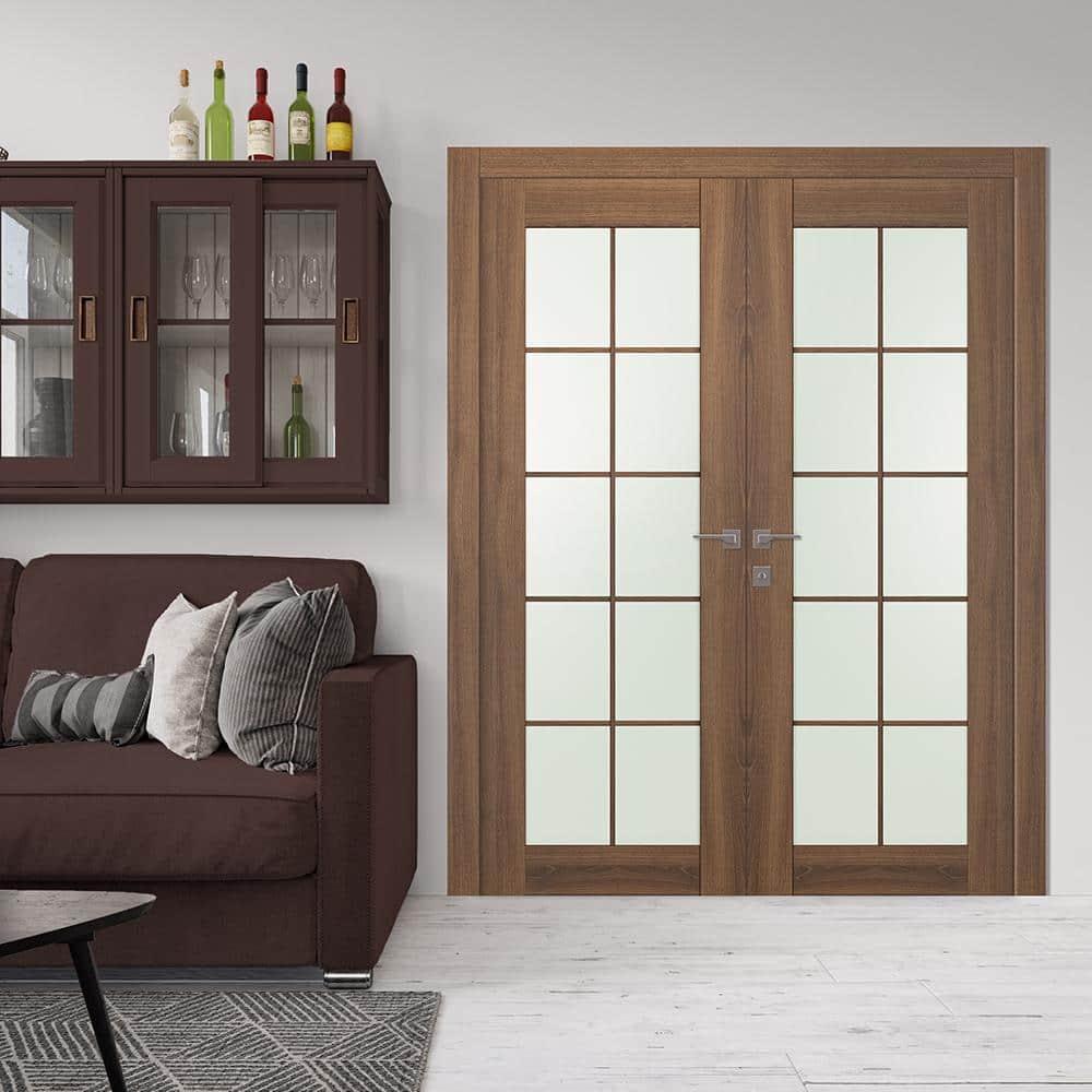 Belldinni Avon 10 Lite Solid + Manufactured Wood Paneled French Doors