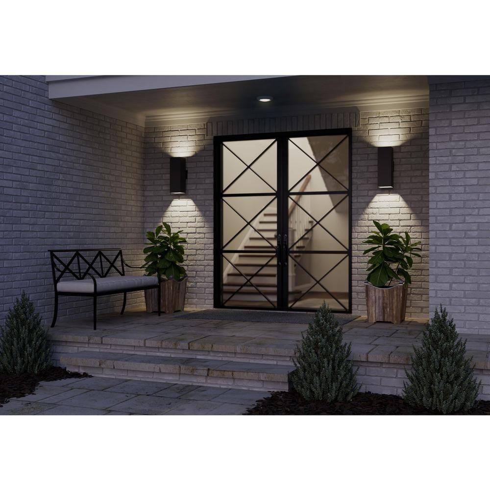 Progress Lighting, Verona, 2-Light Outdoor Wall Light, Antique Bronze, No Shade, Material: Porcelain, Finish Color: Black