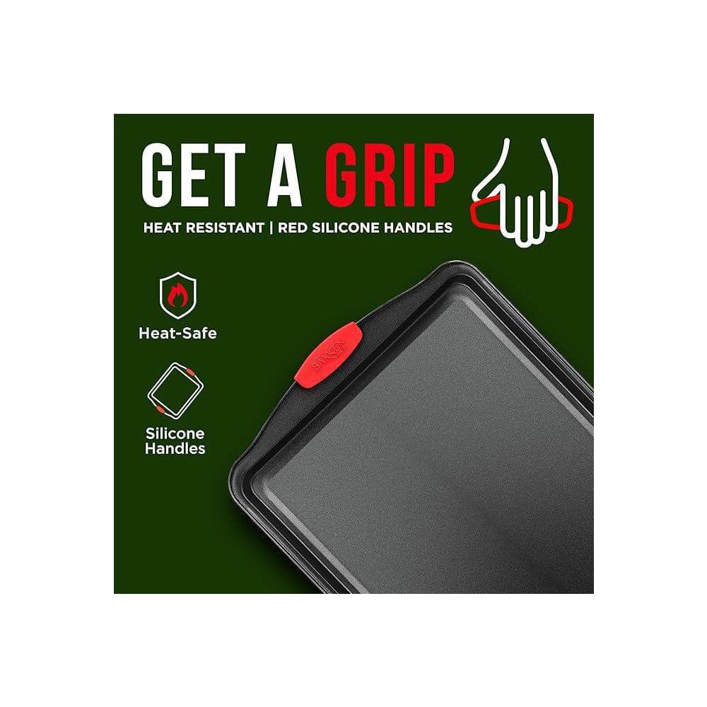 Lifemaster Lifemaster Non-Stick Steel 5 Piece Baking Sheet Set