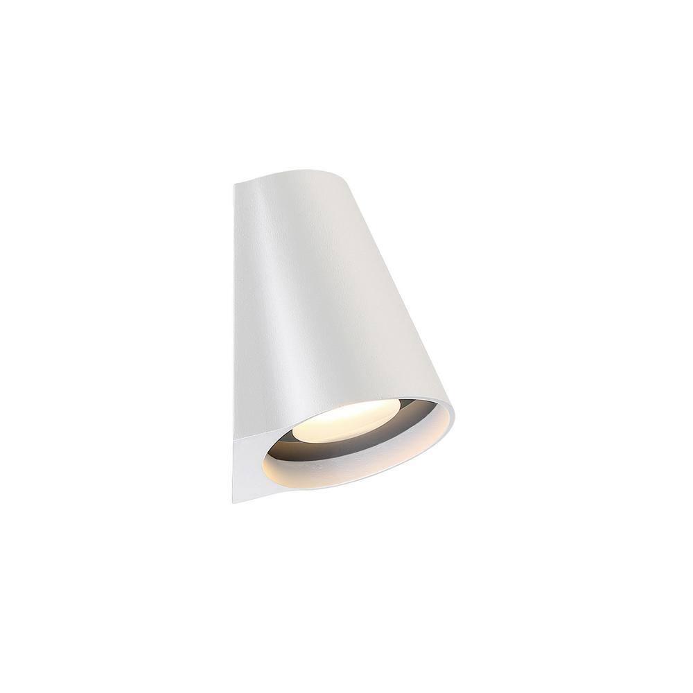 WAC Lighting Mod 7" 1-Light LED Aluminum Indoor and Outdoor Wall Light in White
