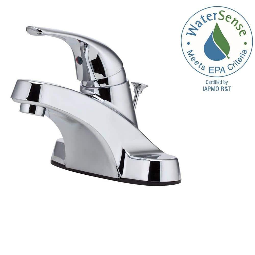Single Hole Bathroom Faucet with Drain Assembly