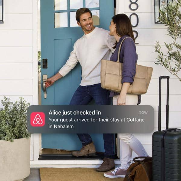 Assure Lock 2; Smart Door Lock with WiFi and Touchscreen Keypad; Black Suede