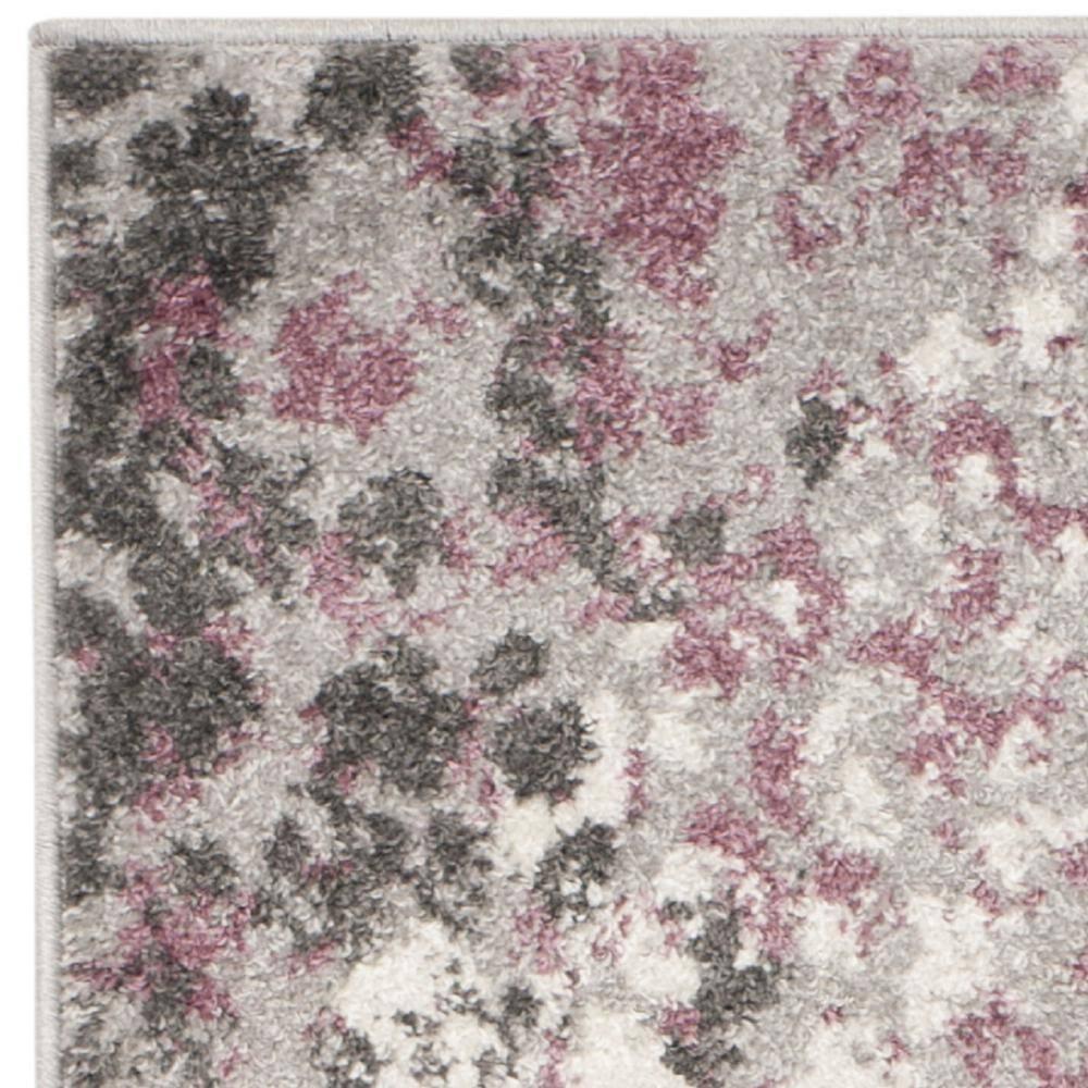 Adirondack ADR115 Machine Made Indoor Runner - Light Grey/Purple - 2'-6"x6' - Safavieh