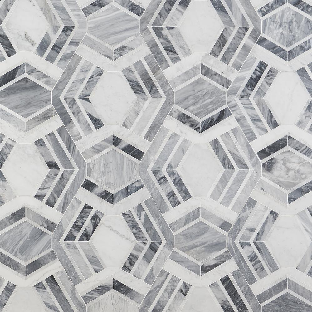 Bond Tile Tenor Marble Random Mosaic Wall & Floor Tile
