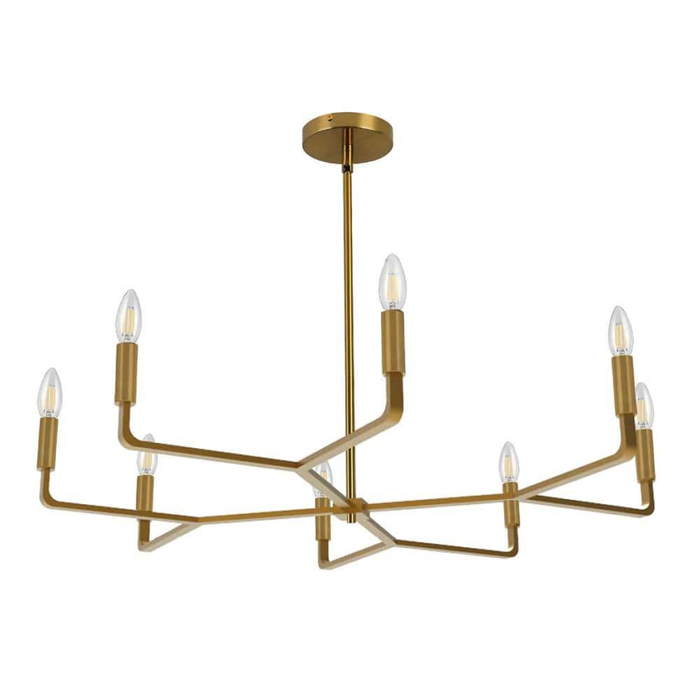 Dainolite Colette 8 - Light Chandelier in  Aged Brass
