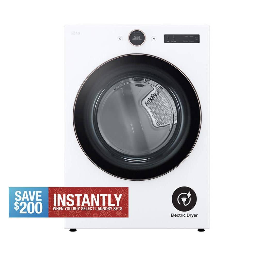 7.4 Cu. Ft. Smart Front Load Electric Dryer With Ai Sensor Dry & Turbosteam Technology