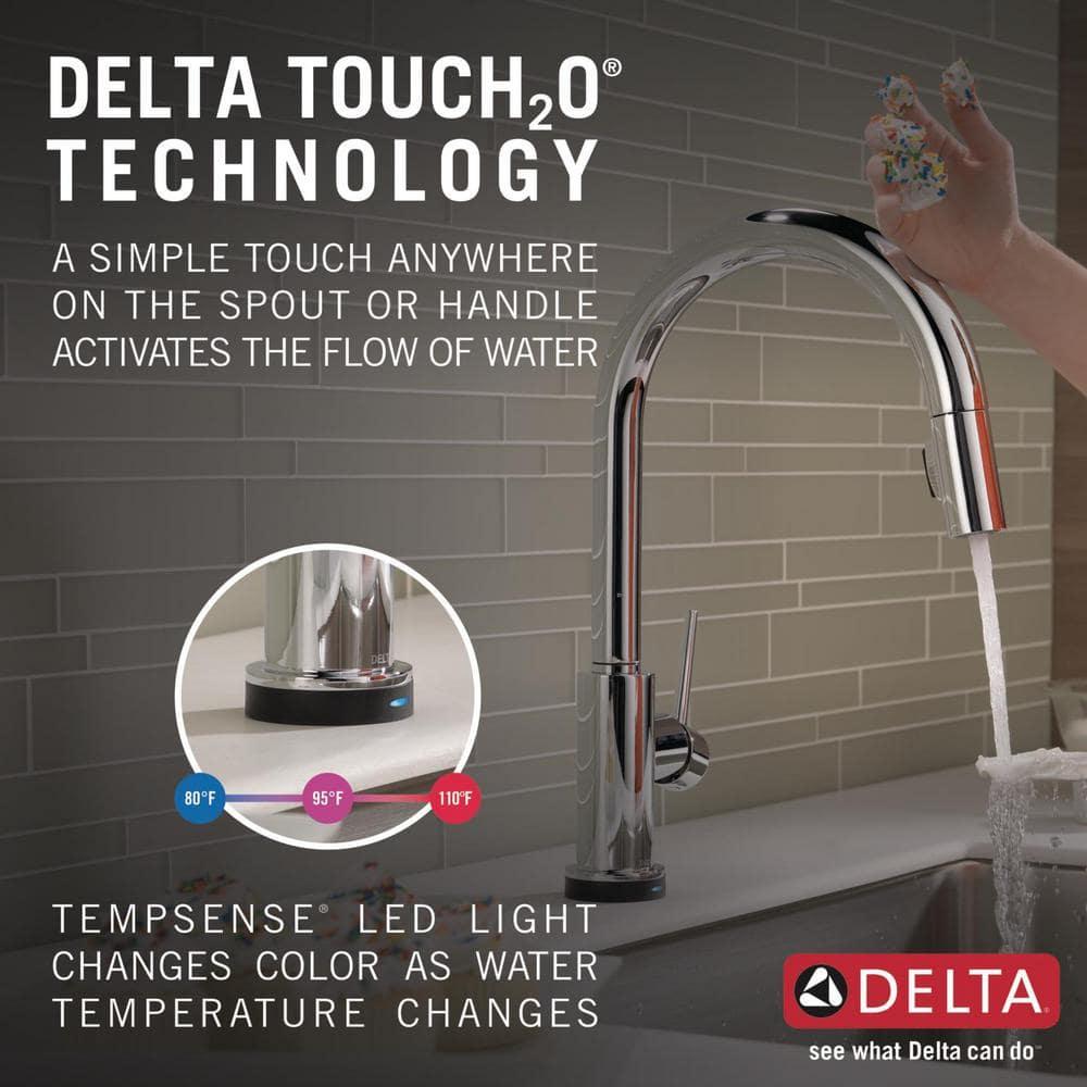 Delta 9159T-DST Touch2O Kitchen Faucet, Touch, Chrome