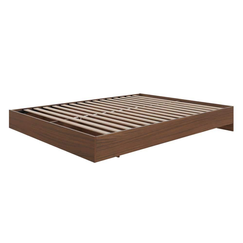 Homestock Country Cottage 345431 Full Size Platform Bed, Walnut