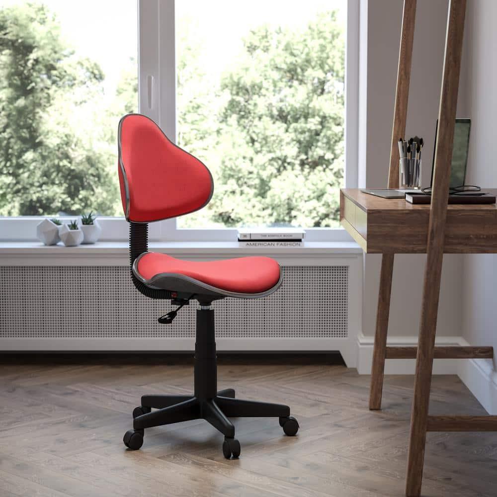 Flash Furniture Whitney Red Fabric Swivel Ergonomic Task Office Chair