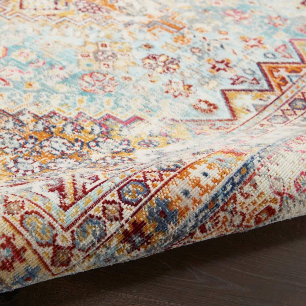 Nourison Vintage Kashan VKA09 Indoor only Area Rug - Multicolor 4' x 6'