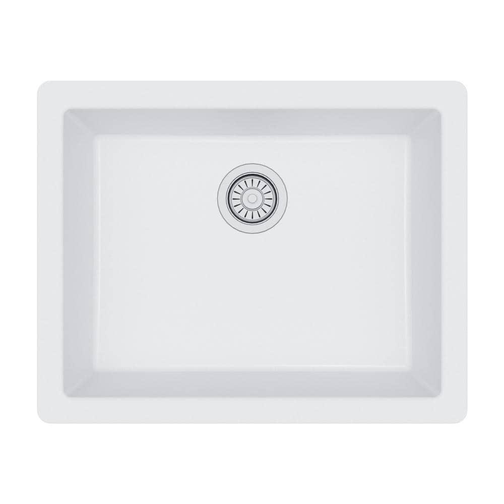 Karran Quartz 24-3/8'' X 19-1/8'' Single Bowl Undermount Kitchen Sink