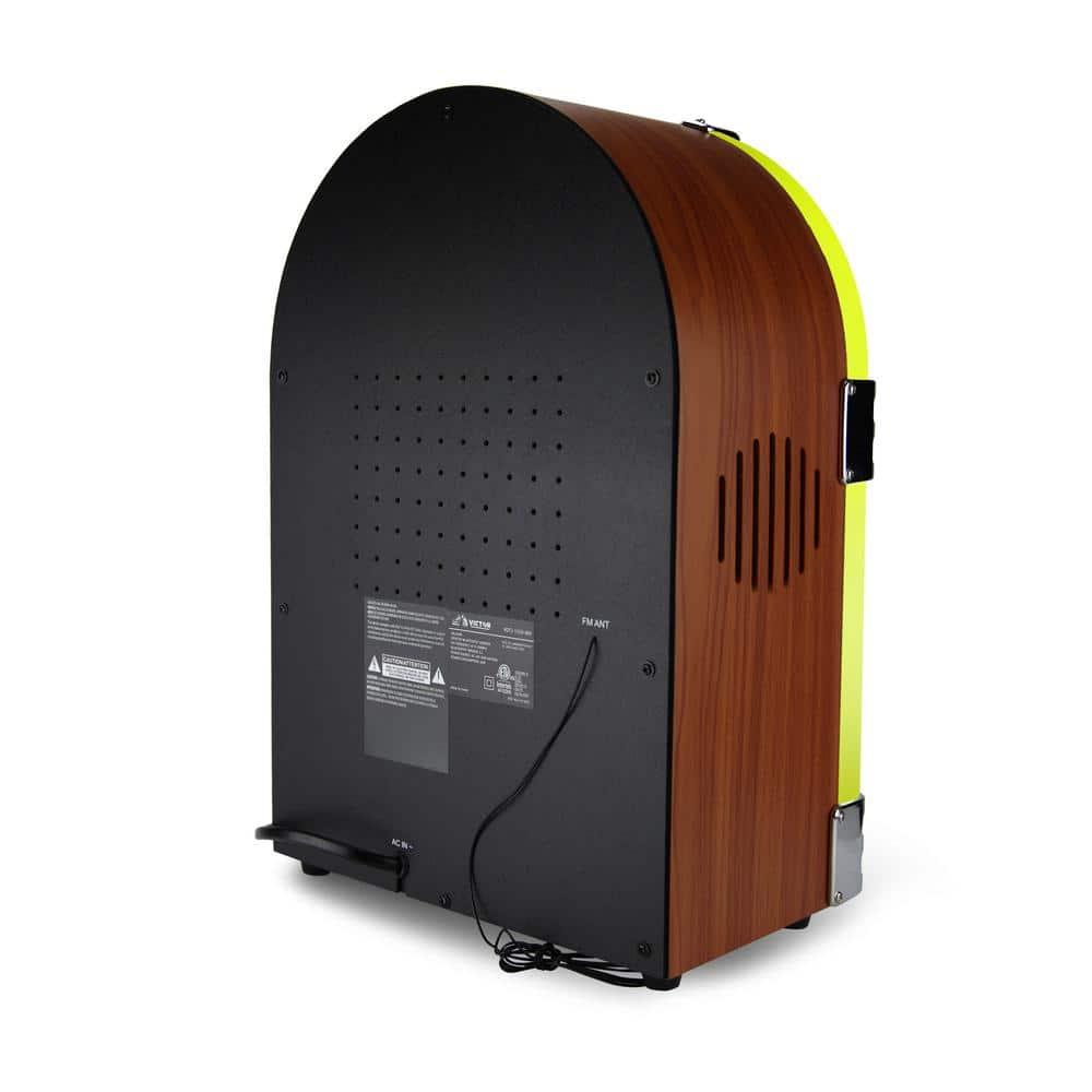 Victor Bluetooth CD Jukebox Speaker with FM Radio & Multicolor LED Lighting