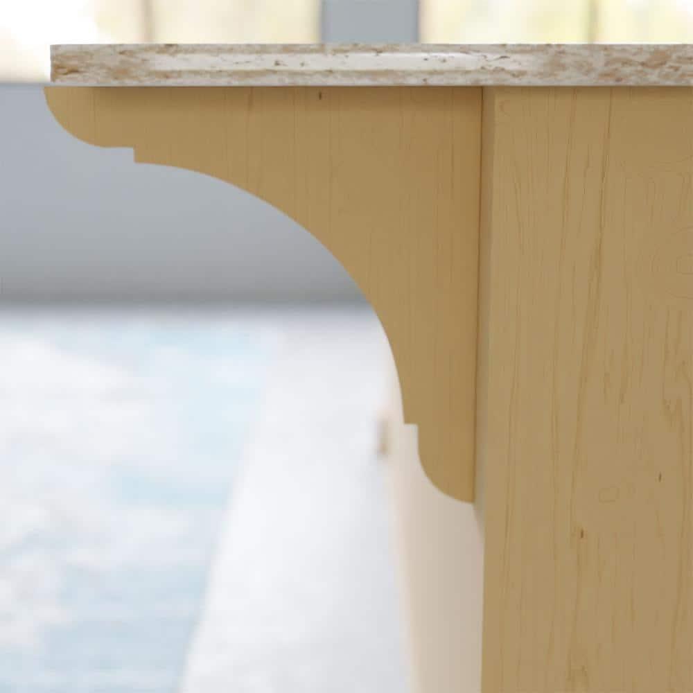 Ekena Millwork 1 3/4"W x 12"D x 12"H Extra Large Olympic Wood Bracket, Alder