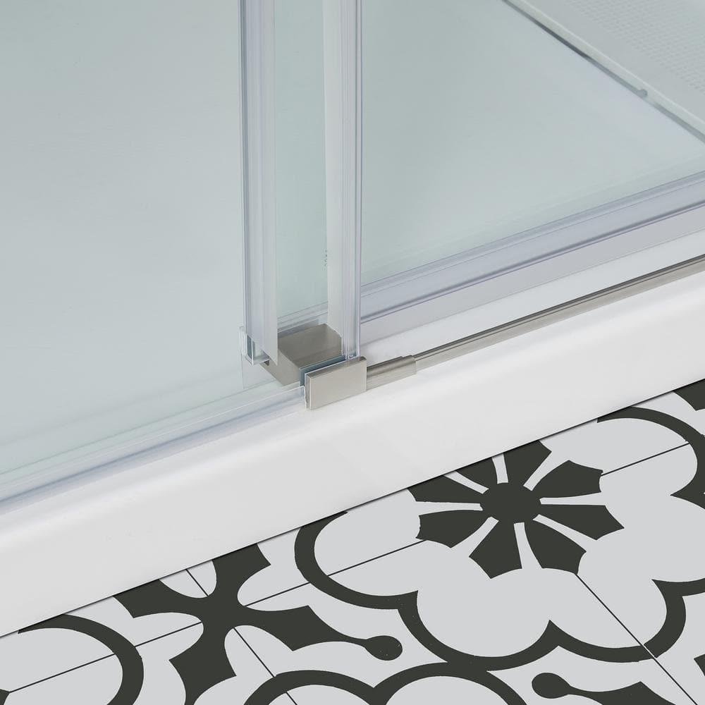 OVE Decors Bel Soft Close 48" x 78" Frameless Sliding Soft Close Shower Door