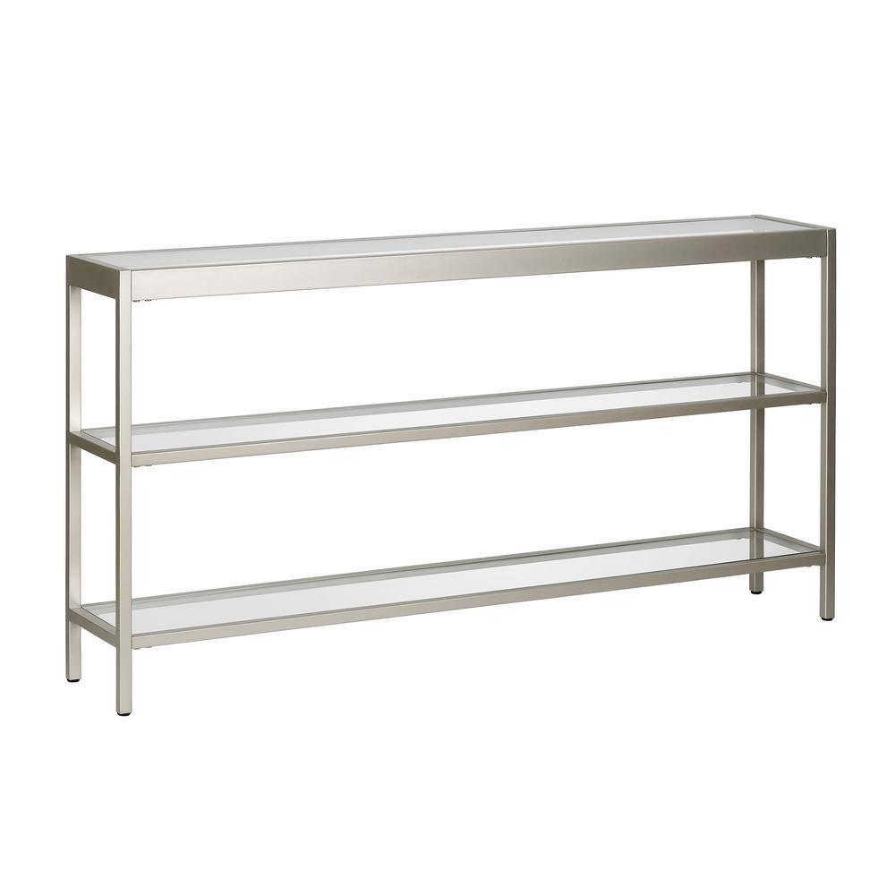 Metal Console Table in Gray - Henn&Hart