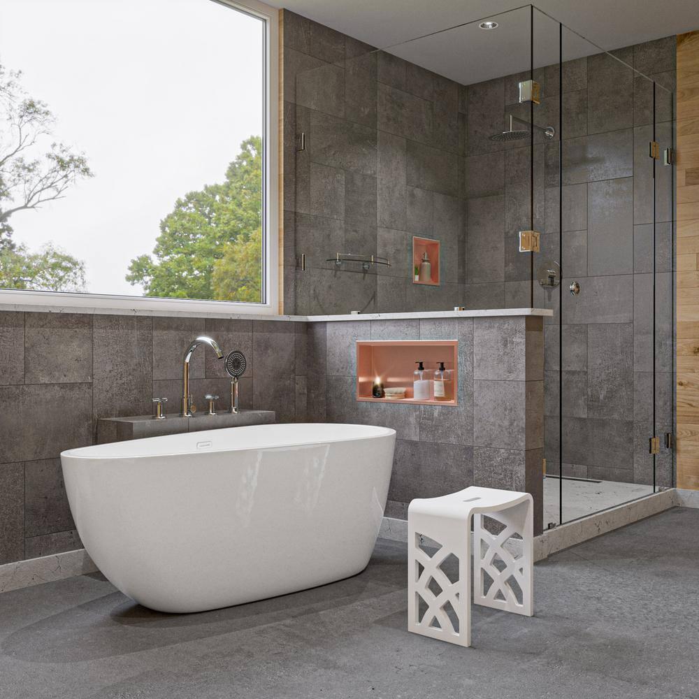 Adhesive Stainless Steel Shower Shelf