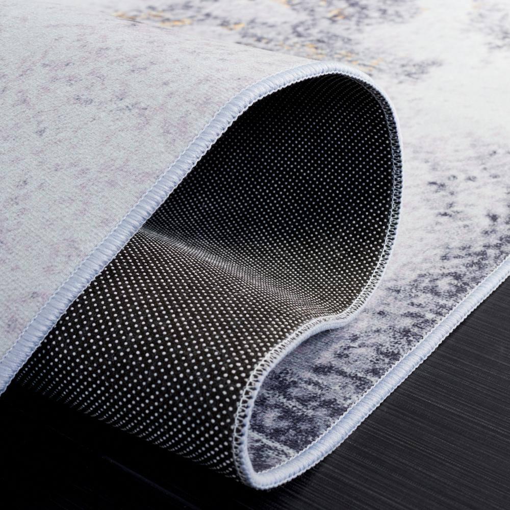 Tacoma TAC803 Power Loomed Machine Washable Area Rug - Grey/Gold - 6'x9' - Safavieh.