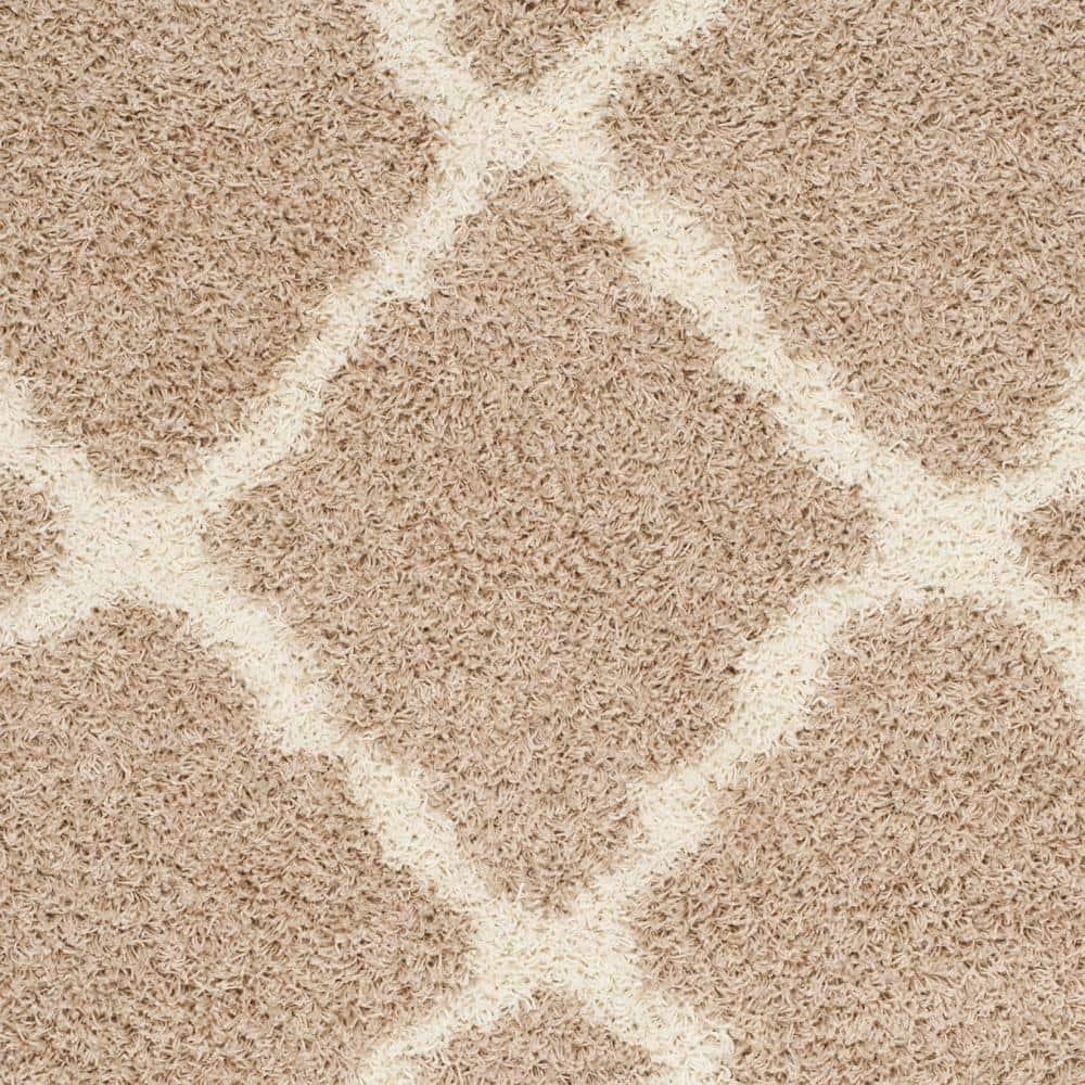 Dallas Shag SGD257 Power Loomed Indoor Area Rug - Beige/Ivory - 6'x9' - Safavieh.