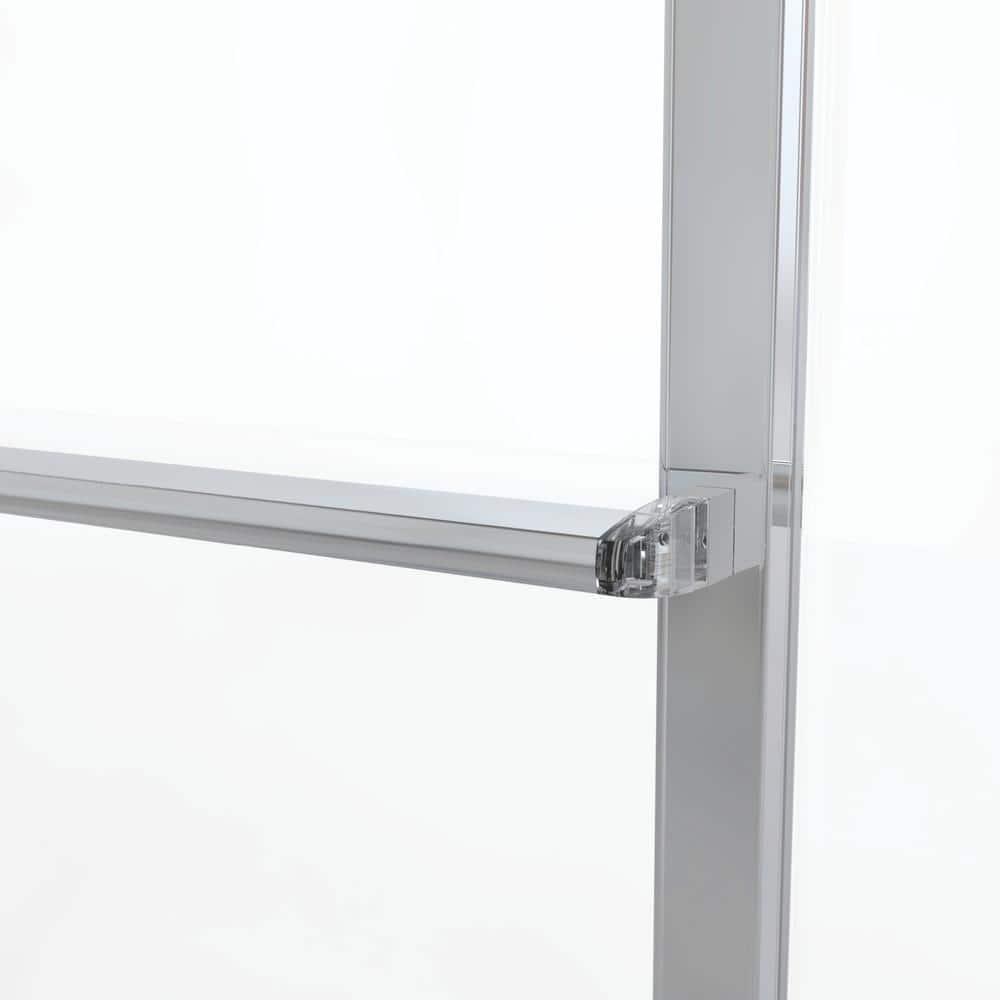 Basco Deluxe 45.75" W x 71.5" H Frameless Shower Door 7150-46CL