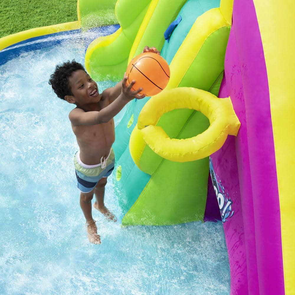 Bestway H2OGO! Funfinity Splash Kids Inflatable Mega Water Park with Blower