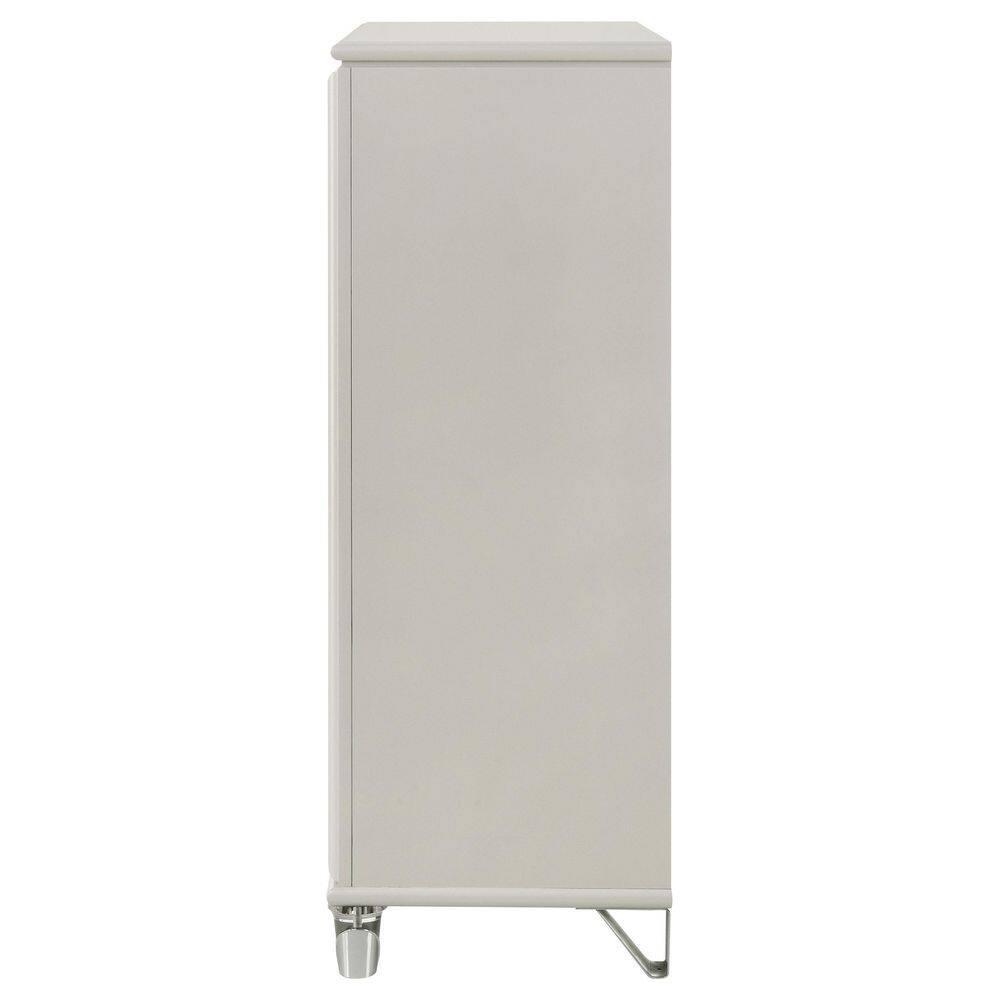 5-drawer Bedroom Chest Of Drawers Pearl White