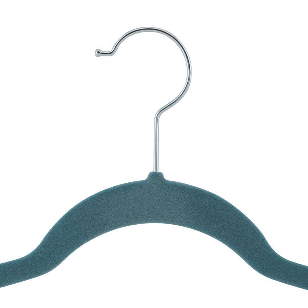Laura Ashley 25pk Deluxe Velvet Hangers Dusty Blue