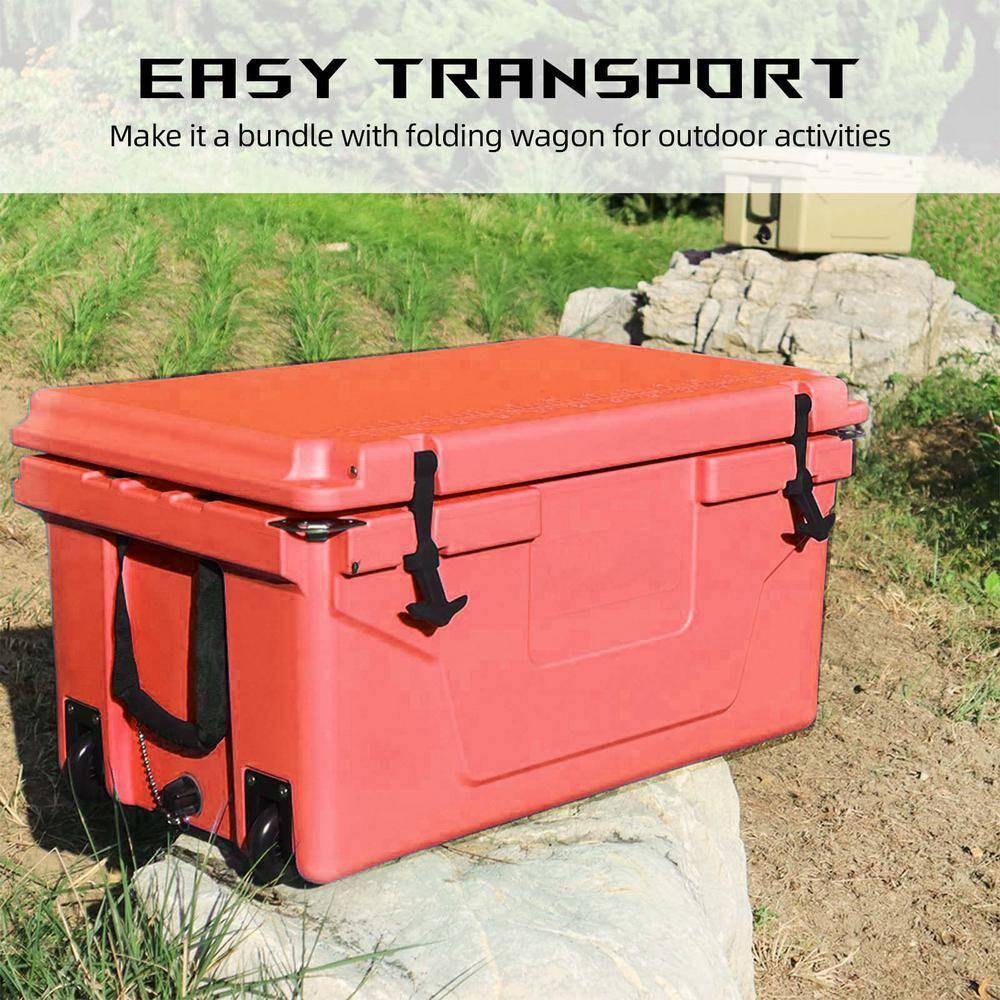 Tryimagine Outdoor Camping Picnic Fishing Portable Cooler 65QT Portable Insulated Cooler Box