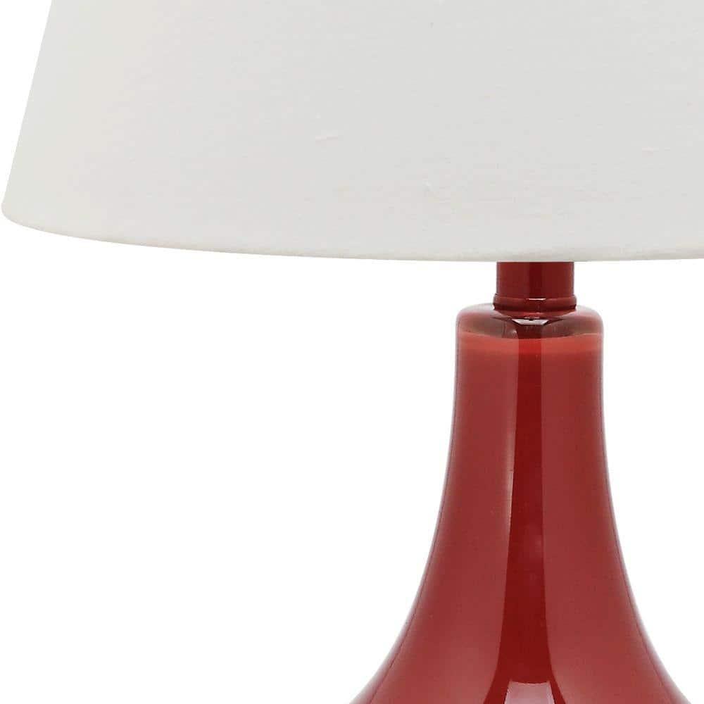 Amy Gourd Table Lamp (Set of 2) - 24 Inch Height - LIT4087 - Red - Safavieh