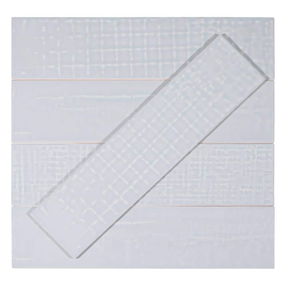 Andova Perfecto-Marvelli 4-in. x 16-in. Subway Textured Glossy Ceramic Wall Tile