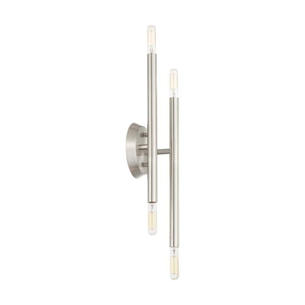 Livex Lighting Soho 4 - Light Wall Light in  Brushed Nickel