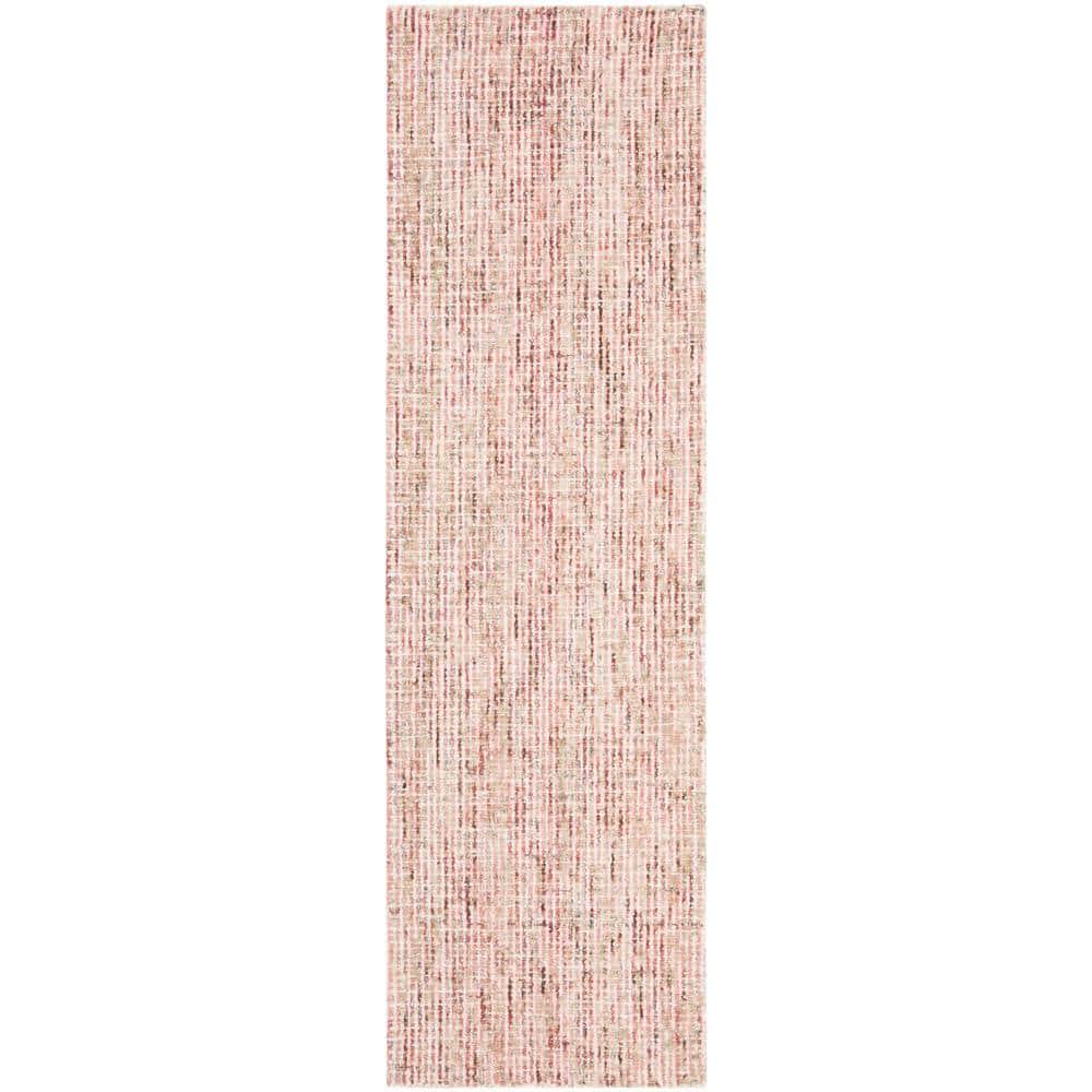 Abstract ABT468 Handmade Indoor Runner - Beige/Rust - 2'-3"x8' - Safavieh