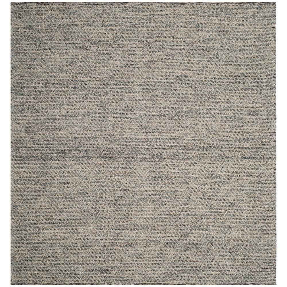 Natura NAT503 Hand Woven Indoor Area Rug - Camel/Grey - 8'x8' - Safavieh