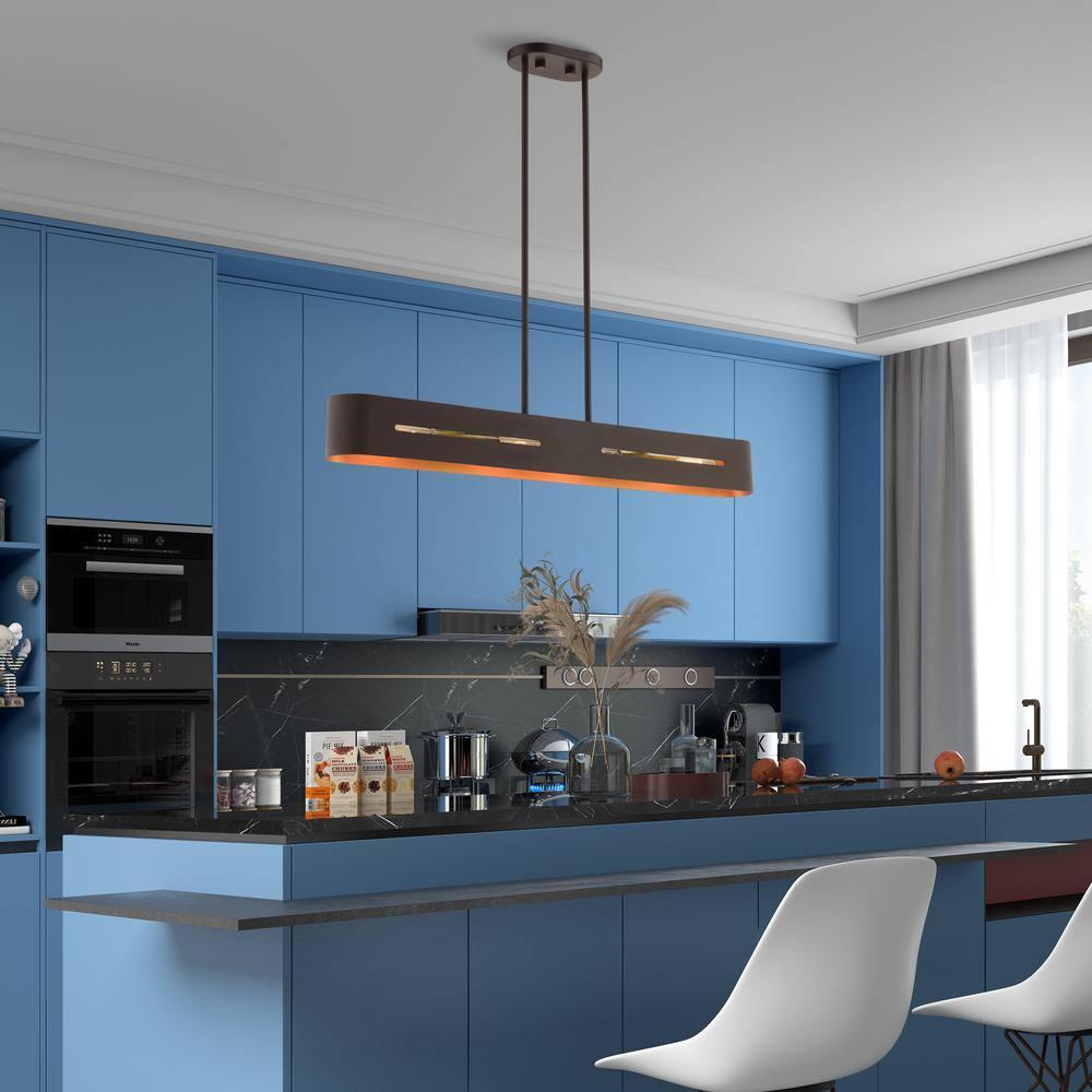 Livex Lighting Rave 4 - Light Chandelier in  Bronze/Antique Brass