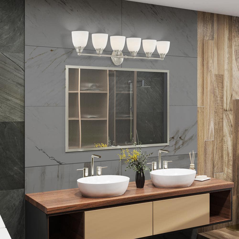 Livex Lighting Somerville 6 - Light Vanity in  Brushed Nickel
