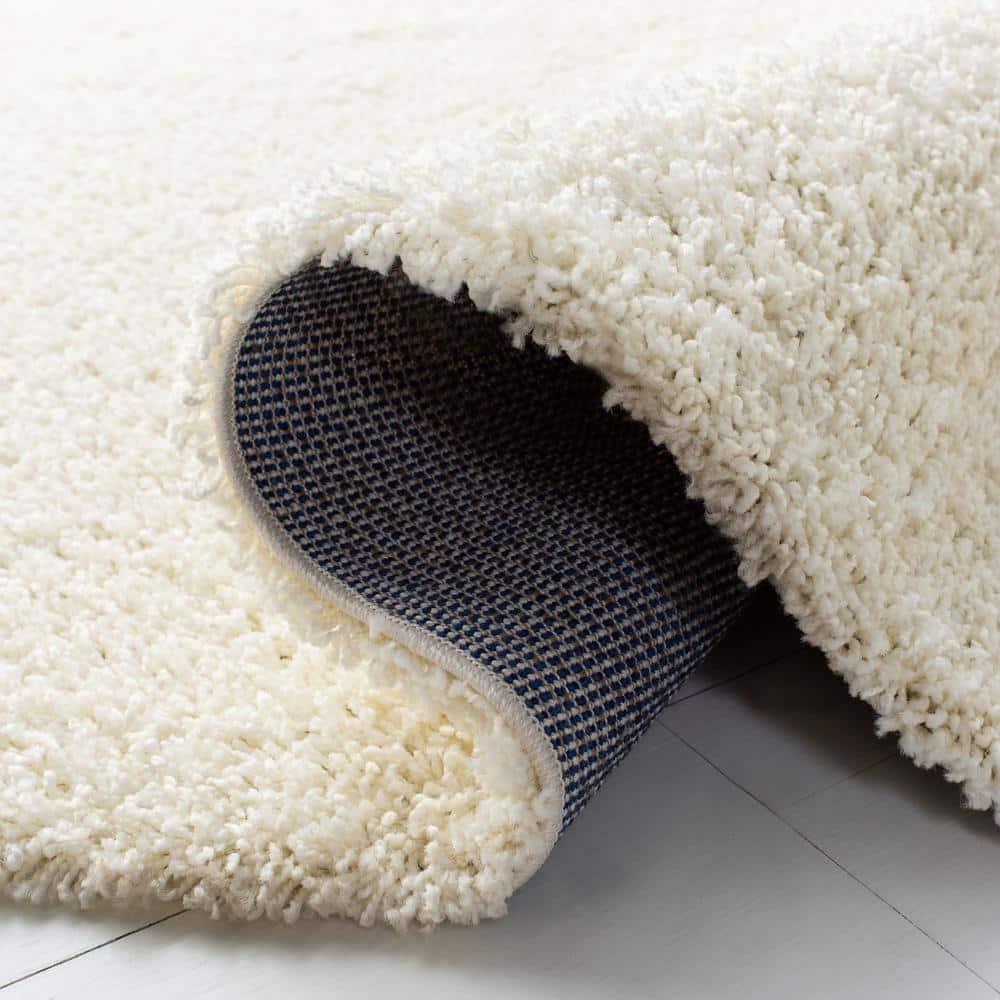 Primo Shag PRM300 Power Loomed Indoor Accent Rug - 4'x6' - Ivory - Safavieh
