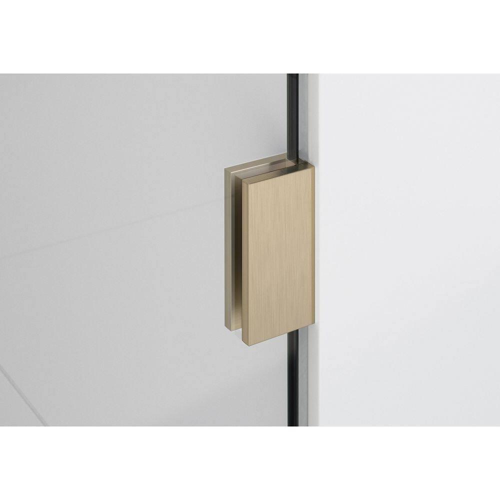 Venus 32 in. x 86.75 in. Fully Frameless Arched Single Fixed Shower Panel