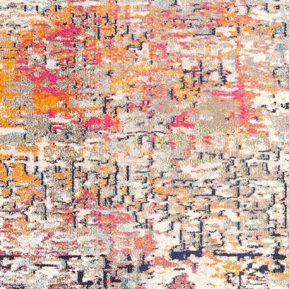 Madison MAD460 Power Loomed Indoor Area Rug - Grey/Pink - 8'x10' - Safavieh