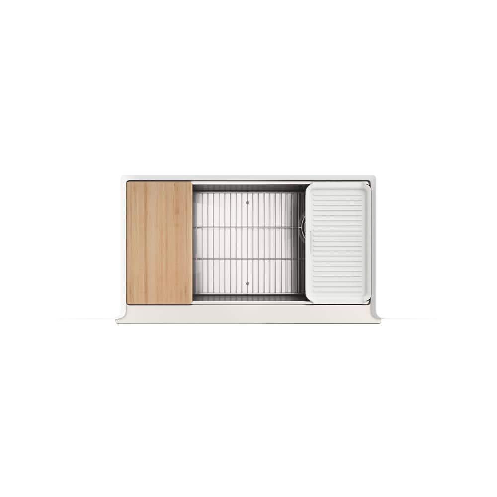 Strive 36" Stainless Steel Farmhouse Undermount Single-Bowl Kitchen Sink