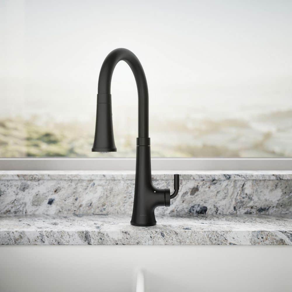 Tone Touchless Pull-Down Kitchen Sink Faucet with Three-Function Sprayhead