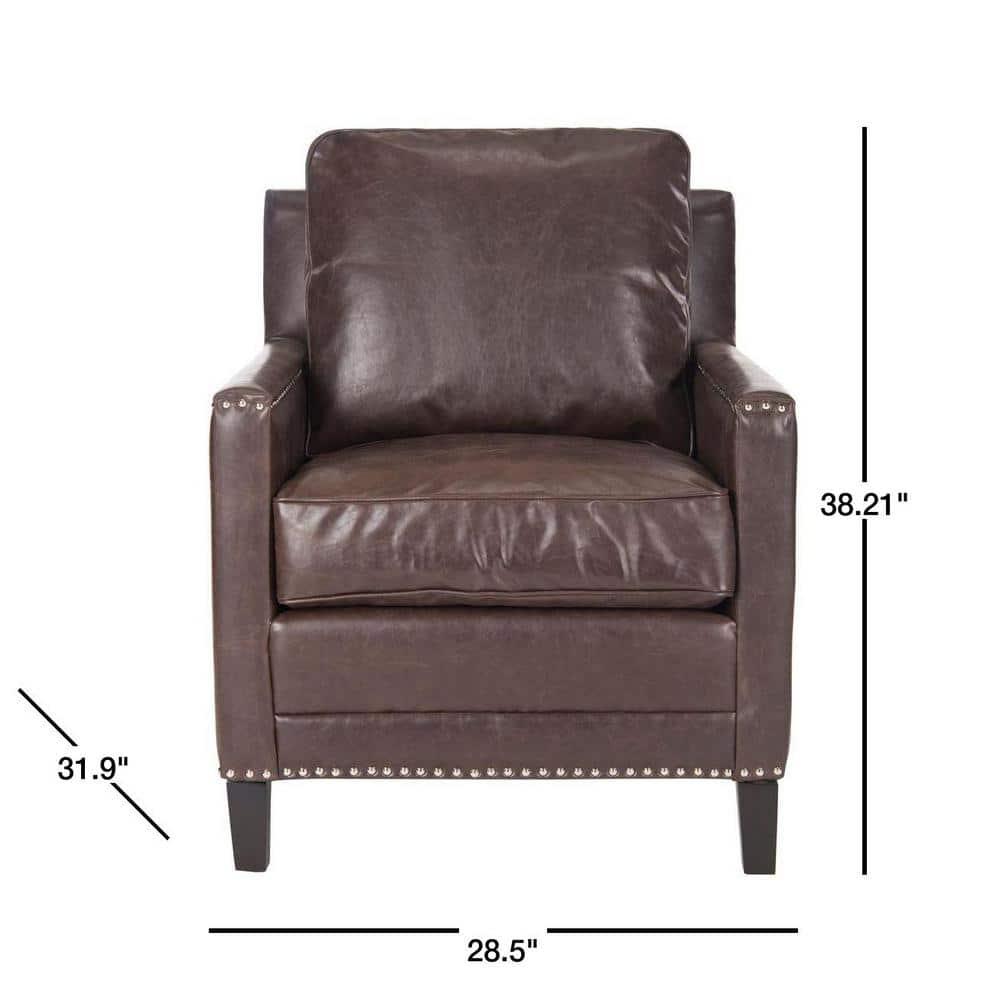 Buckler Arm Chair - MCR4613 - Brown - Safavieh