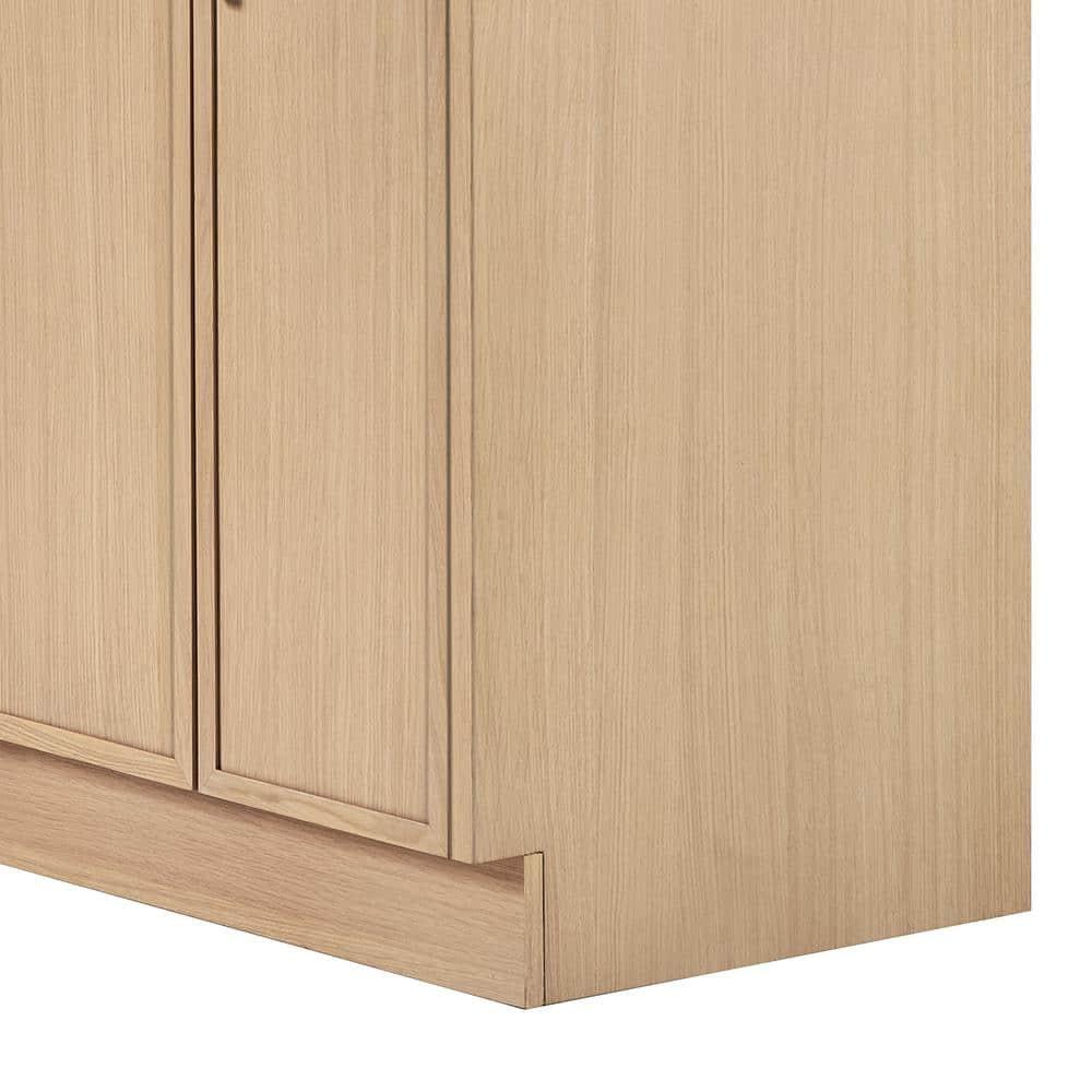 Ariel Kelley 66 Inch Double Sink Base Cabinet In Oak