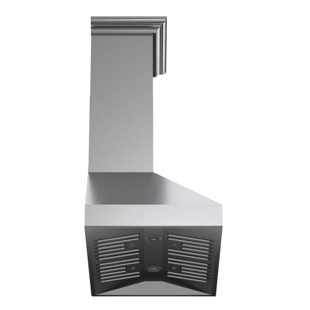 Forno Orvieto 36-inch Wall Mount Range Hood, 1200 CFM Double Motor, 4 Speed Control, All Stainless Steel